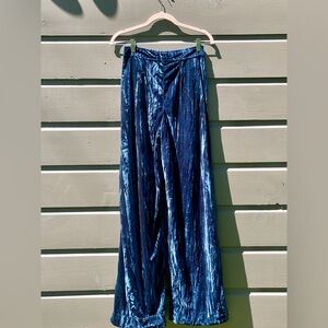 Free People Crushed Velvet Trousers
